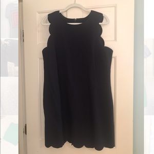 J. Crew scalloped edge dress